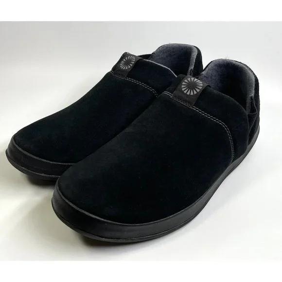 Ugg Men's 1017266 Hanz Black Ankle-High Suede Slipper Pull on 9M EUR 42 - Picture 5 of 10